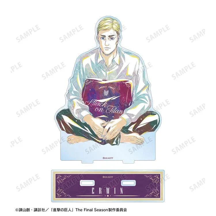 Attack on Titan Anime Merch - New Illustration Erwin Relax ver. Big Acrylic Stand - Image 3
