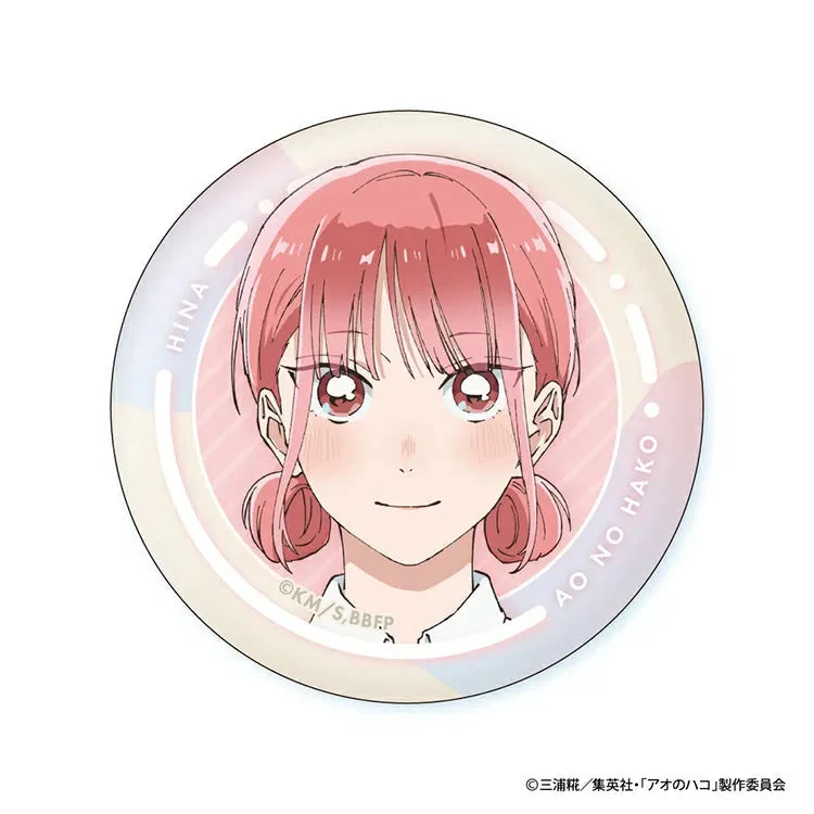 Blue Box Anime Merch - Hina Face Collection Can Badge - Image 2