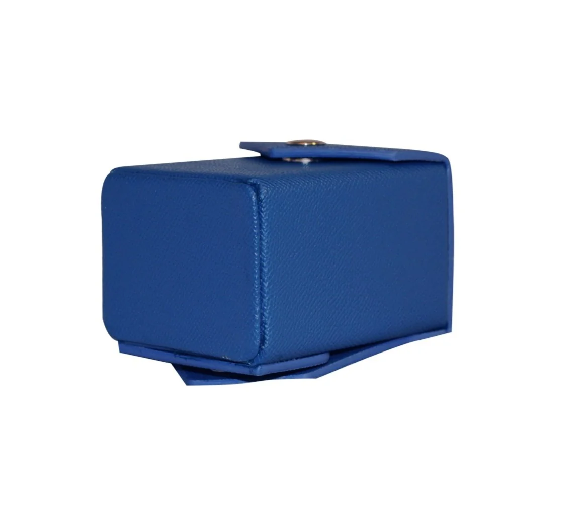 Blue - Hard Shell - Textured Leather - Deck Box - With Belt Loop - Image 7