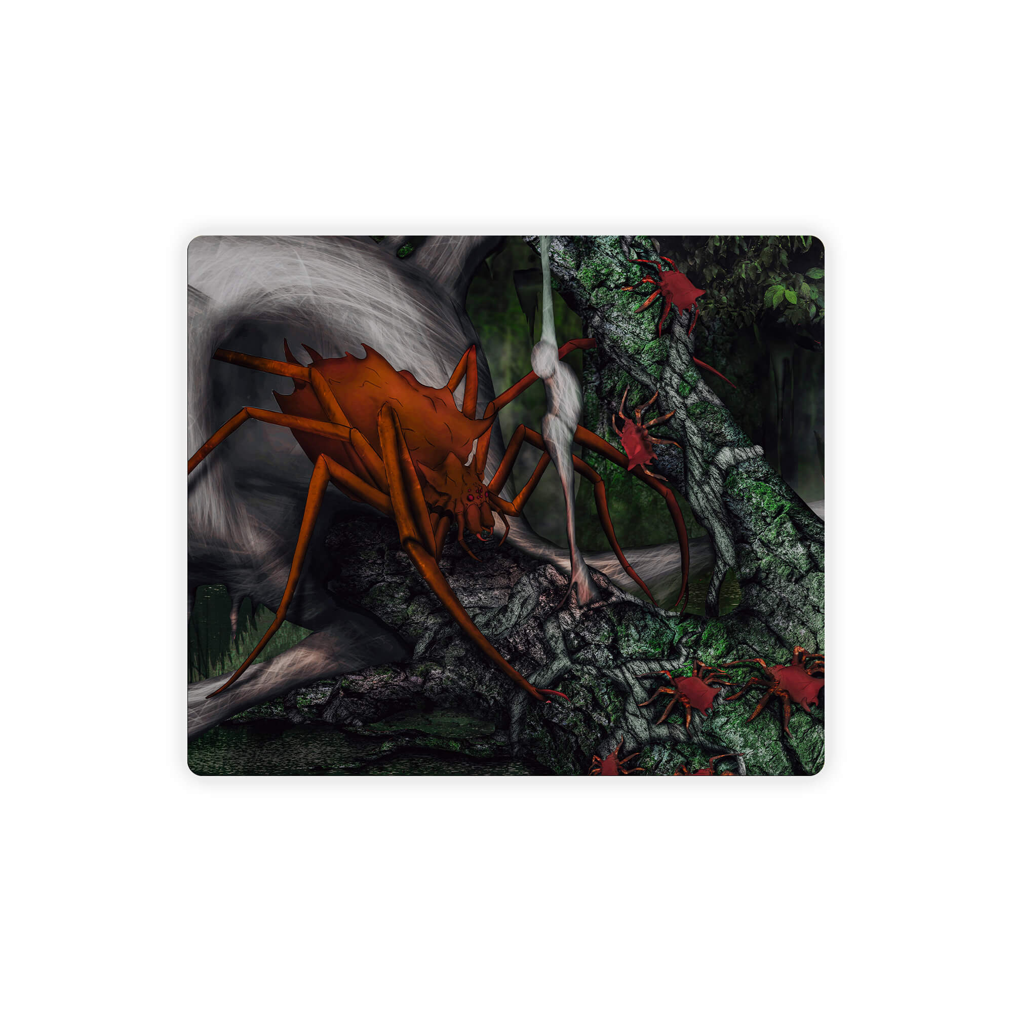 Forest Spider Creature Mouse Pad - Image 3