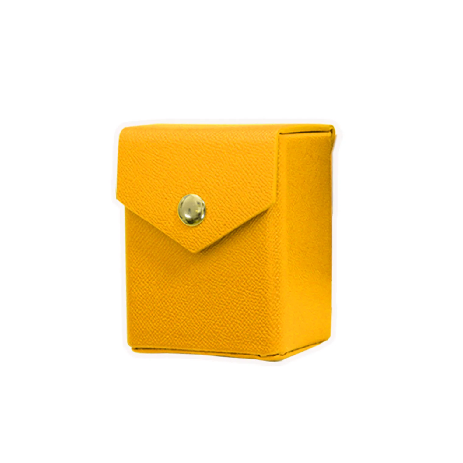 Ra Yellow Deck Box - Hard Shell - Textured Vegan Leather - Image 3