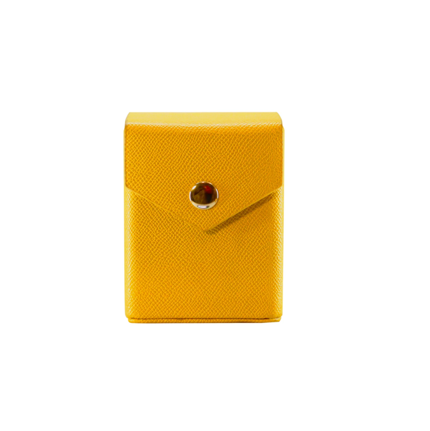 Ra Yellow Deck Box - Hard Shell - Textured Vegan Leather - Image 5