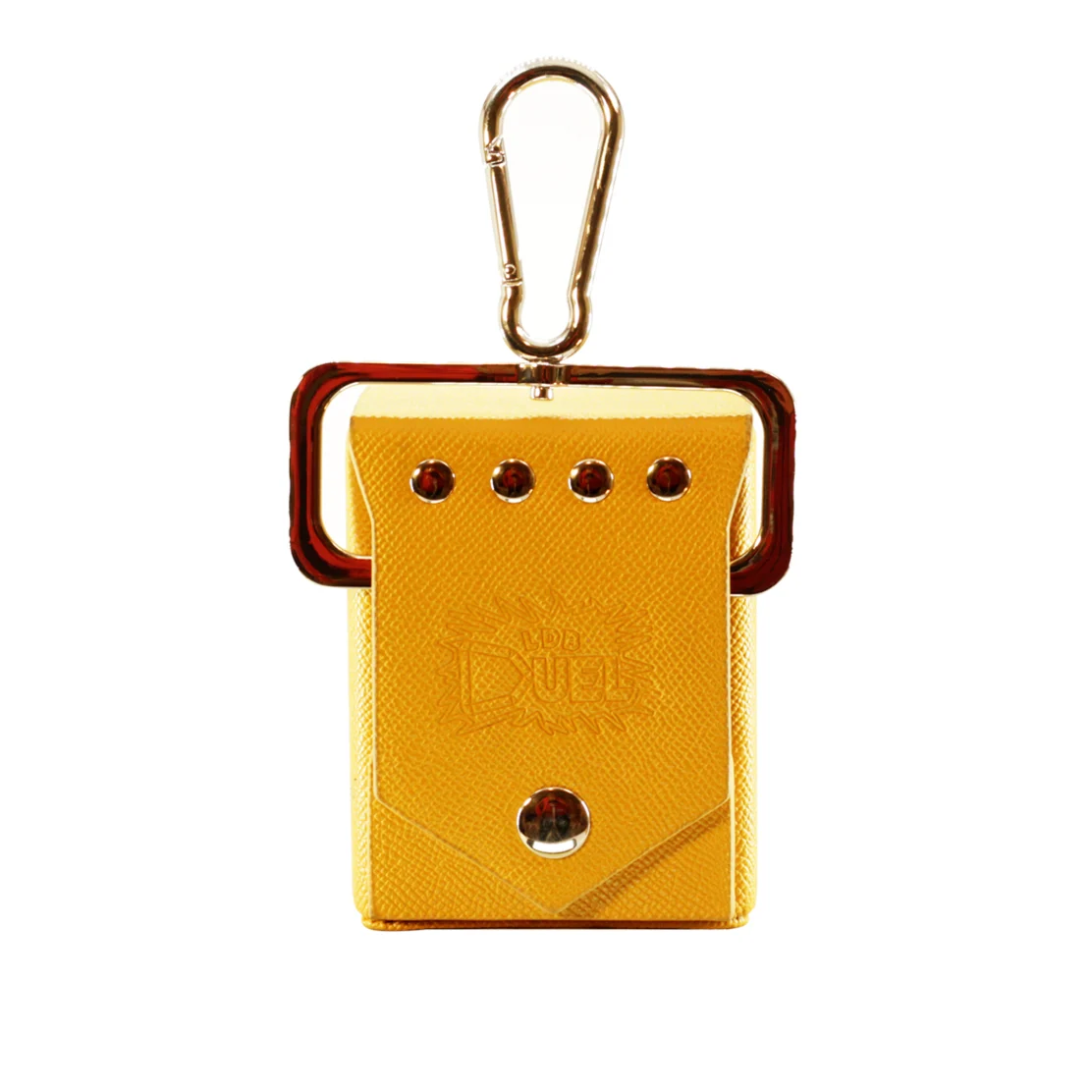 Ra Yellow Deck Box - Hard Shell - Textured Vegan Leather - Image 6