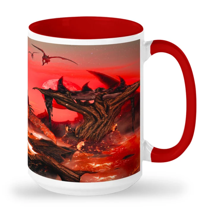 Red Demon / Devil - 15 oz Ceramic Mug - Image 3