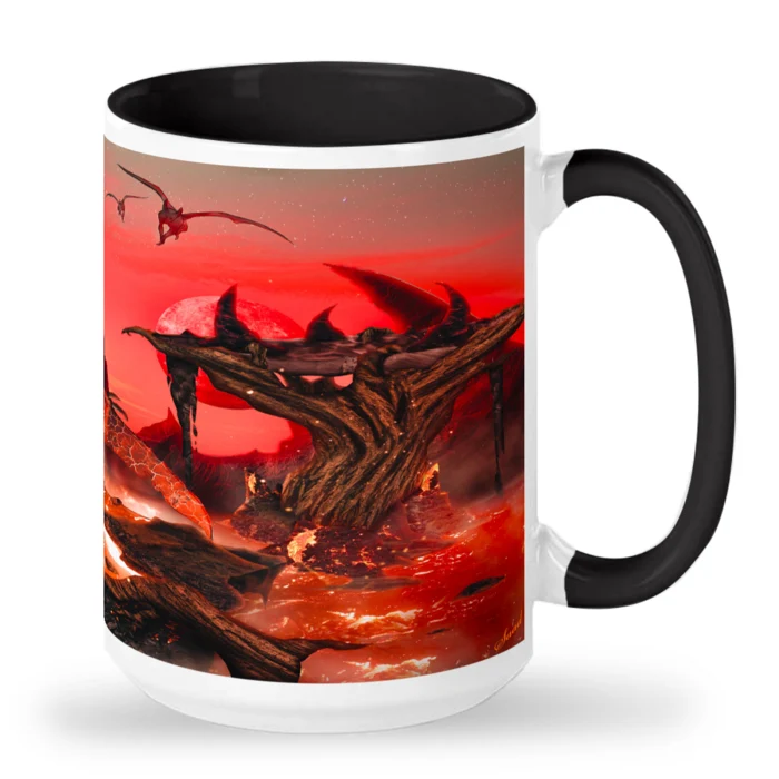 Red Demon / Devil - 15 oz Ceramic Mug - Image 7