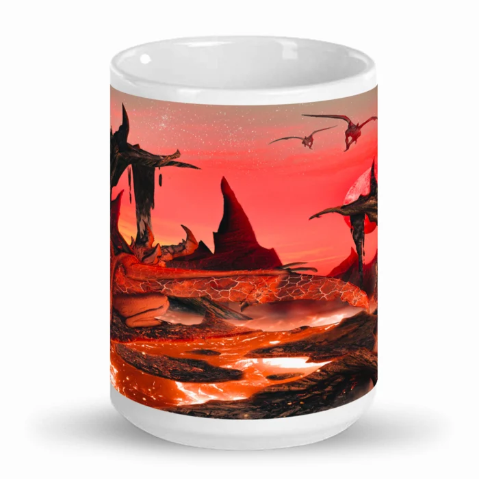 Red Demon / Devil - 15 oz Ceramic Mug - Image 9