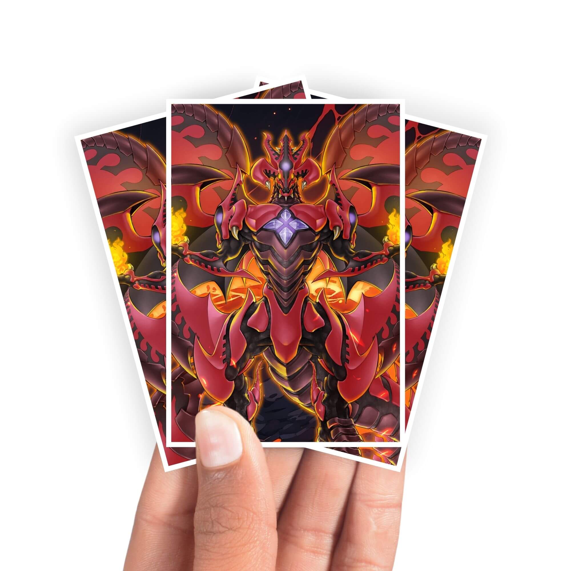 Red Supernova Dragon Card Sleeves - Image 2